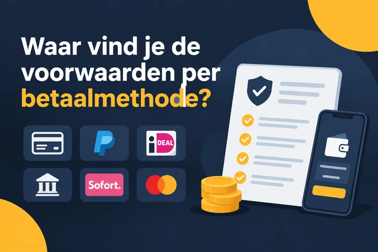 Waar vind je de voorwaarden per betaalmethode?