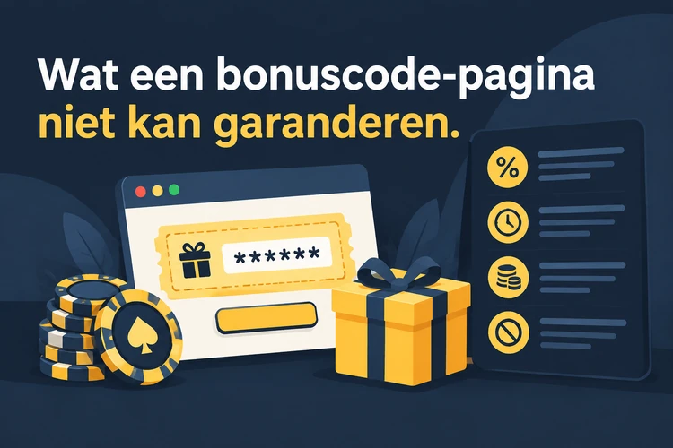 Wat een bonuscode-pagina niet kan garanderen