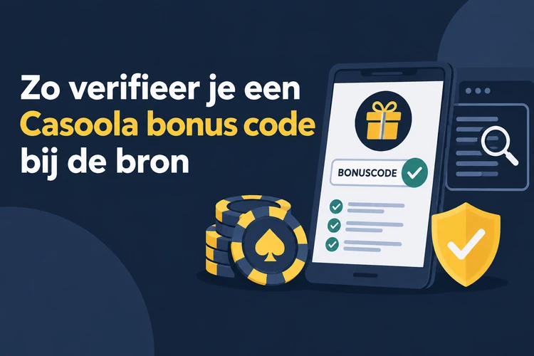 Zo verifieer je een Casoola bonus code bij de bron