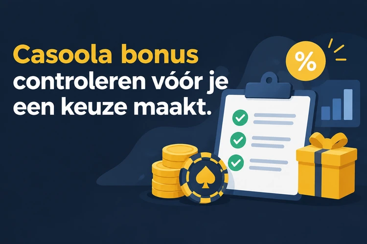 Casoola bonus controleren vóór je een keuze maakt