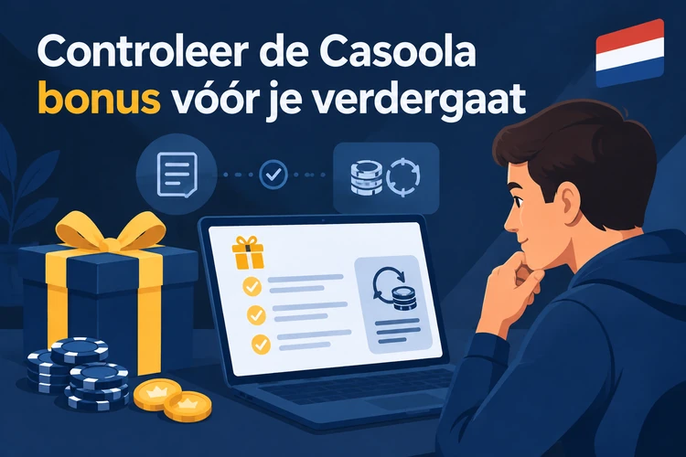 Controleer de Casoola bonus vóór je verdergaat
