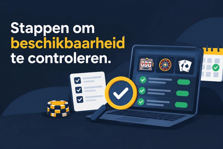 Stappen om beschikbaarheid te controleren