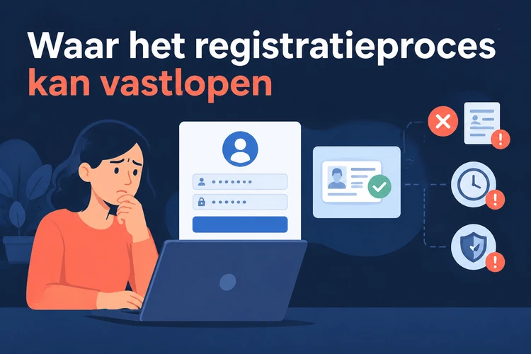 Waar het registratieproces kan vastlopen