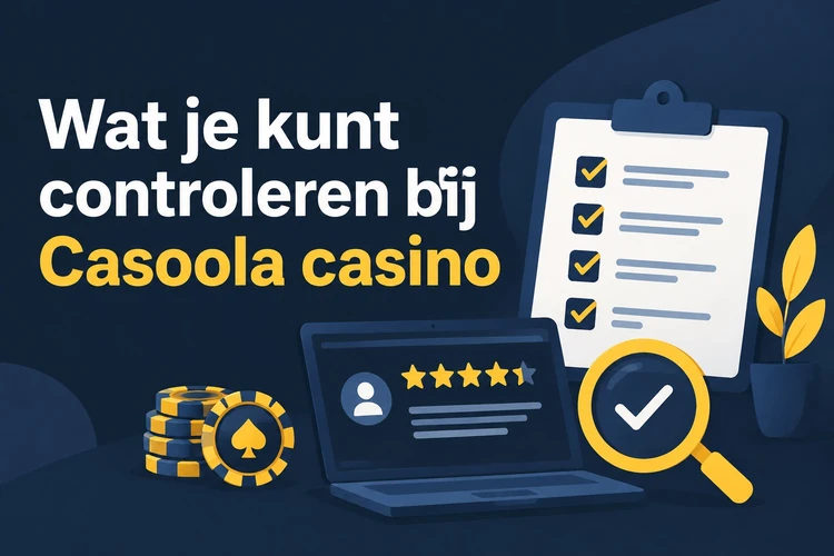 Wat je kunt controleren bij Casoola casino