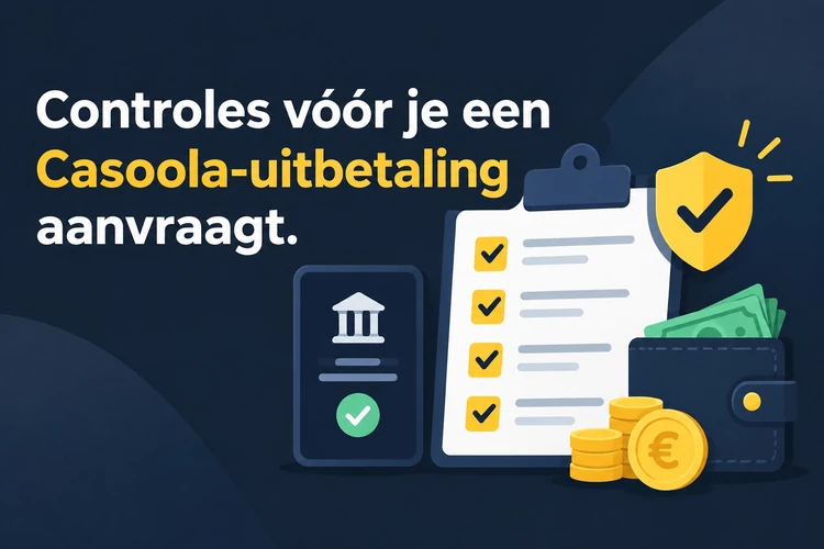 Controles vóór je een Casoola-uitbetaling aanvraagt