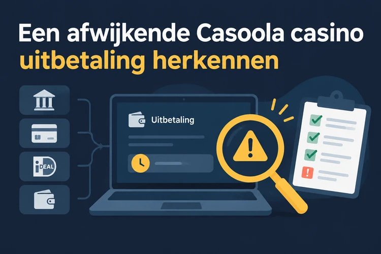 Een afwijkende Casoola casino uitbetaling herkennen